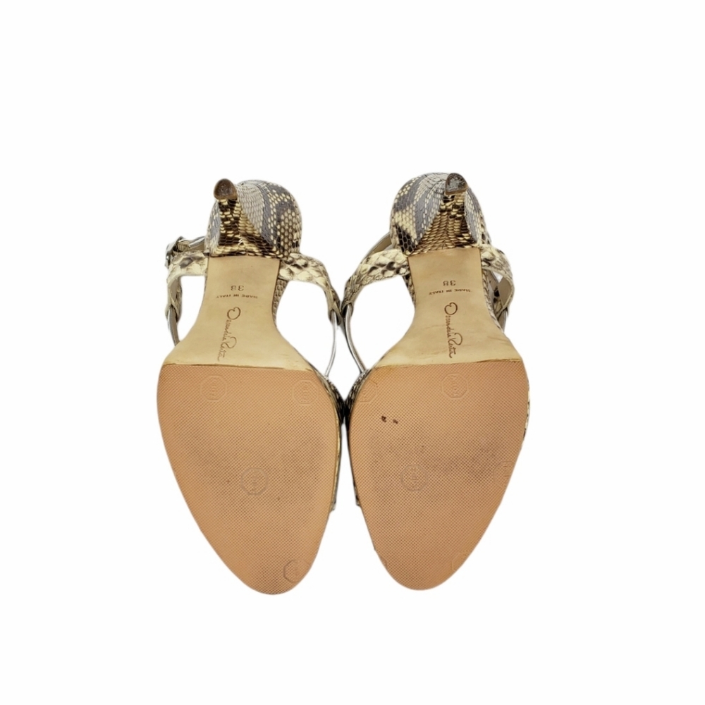 Oscar De La Renta Python Snake Platform Heels - image 7